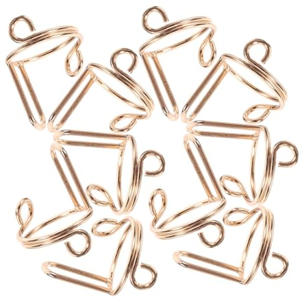 DECOMELODY 20pcs Nail Rings for Press Ons Fingernail Rings for Women Nail Cuff Manicure Golden