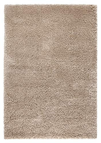 Mint Rugs Hochflor Teppich Venice Braun Meliert, 120x170 cm