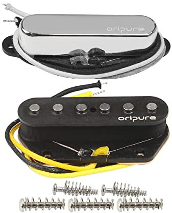 OriPure Alnico 5 Single Coil Pickups Guitar Neck & Bridge Pickup Set for TL TE Guitar Pickups Replacement