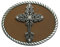 Urban Backwoods Christian Cross I Gürtelschnalle für Wechselgürtel Buckle