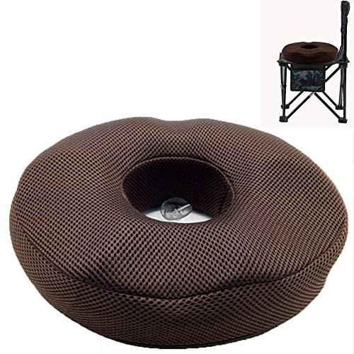 PYapron Orthopädisches Ringkissen aus Memory Foam, Donut-Kissen, Sitzkissen aus Bambuskohle für Hämorrhoiden zur Reduzierung der Ischiasentlastung, Prostatapatient