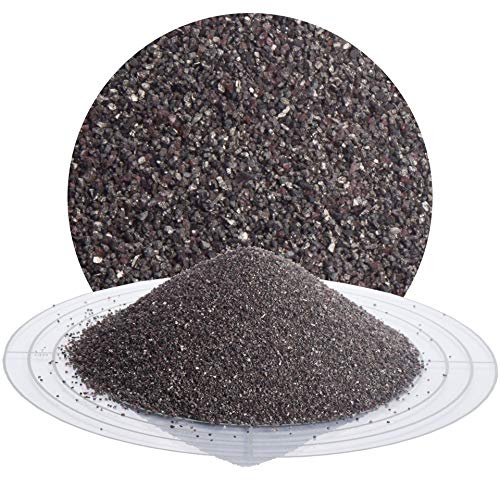 Schicker Mineral Normalkorund FeSi Strahlmittel 1,00-1,50 mm 25 kg | Eisenhaltiges, robustes Mehrwegstrahlmittel aus Aluminiumoxid zur stark abrasiven Oberflächenbehandlung, mineralisch