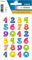 HERMA 15692 Zahlen Aufkleber bunt 0-9, 48 Stück, 20 x 20 mm, selbstklebend, groß, Nummer Ziffer Klebezahlen Sticker Hausnummern mit Gesichter aus Folie zum Aufkleben, mehrfarbig
