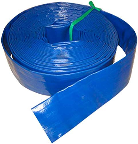 Manguera plana reforzada para riego y trasvase de liquidos por rollo | Manguera plana enrollable (50 mm (6 kg) rollo de 100 m)