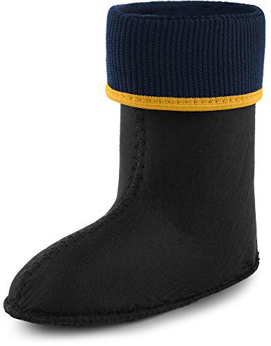 Ladeheid Kinder Mädchen Jungen Wärmende Stiefelsocken für Gummistiefel Innenschuh KL058 (Sonnig, 32 EU)