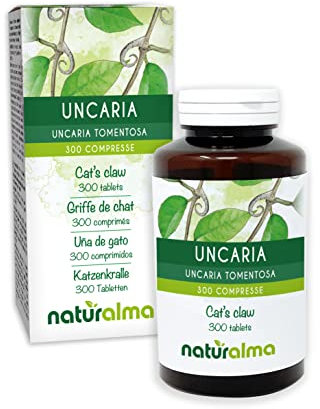 Griffe de chat (Uncaria tomentosa) écorce Naturalma - 150 g - 300 comprimés - Complément alimentaire - Naturel et Végétalien