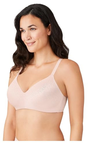 Wacoal Women's Back Appeal Lightly Padded Full Coverage Wire Free T-Shirt Bra, 856303, Rose Dust, 34C