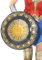 Funidelia | Wonder Woman Schutzschild für Herren & Damen Superhelden, DC Comics, Justice League - Zubehör für Erwachsene, Zubehör für Kostüm - Rot