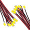 DiCUNO 20 Stk. vorverdrahtet SMD Mikro LED Dioden, 0805 gelötete Mini LED Leuchtdiode mit 16CM Mikrolitzenleitungen für DIY, Modellbau, Modelllayout, Dekor, 20mA, Farbe: Warmweiß