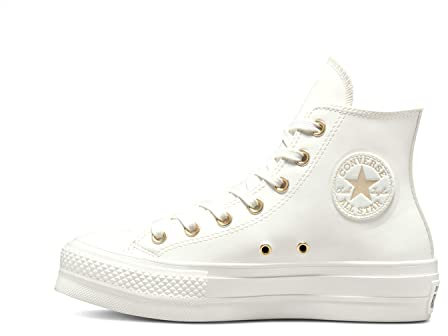 Converse Chuck Taylor All Star Lift Platform Mono White, Sneaker Mujer, Color Blanco, 36.5 EU