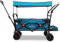 FUXTEC Beach Bollerwagen faltbar FX-CTB800 Türkis mit Dach - Strandwagen klappbar |extra breite Räder | Schiebegriff & Innenraumverlängerung | Feststellbremse | Handwagen/Leiterwagen – Das Original