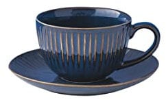 EASY LIFE Gallery Blue Kaffeetasse mit Untertasse