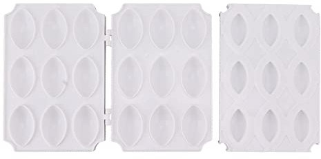 Asixxsix Molde de albóndigas, DIY Manual Meatloaf Maker Press Tool, Kibbeh Maker Mold con Plato de prensado de Carne, Utensilios de Cocina para Hacer Kibbeh Frito Pastel Postre Molde (Nueve Rejillas)