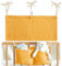 Babybett Organizer, Kinderzimmer Hängender Bett Organizer mit 2 Taschen, Organizer Beistellbett Baby, Betttasche Spielzeugtasche, Aufbewahrungstaschen für Betten, für Windeln Kleidung Spielzeug (Gelb)