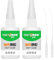 Super Glue for Plastic - 2Pcs High Strength Oily Adhesive - Strong Bond With Precise Nozzle - All-Purpose for Leather, Model, Rubber, Shoes - Quick Drying