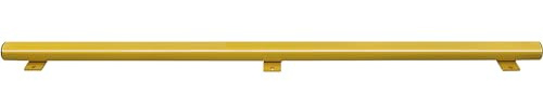 MORAVIA | Unterfahrschutz-Balken | BxH 130 x 86 mm, gelb kunststoffbeschichtet, Länge 2050 mm