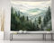 QGHOT Wandteppich mit Bergmotiv, Naturlandschaft, Wald, Wandteppich für Schlafzimmer, Wohnzimmer, Büro, Wandkunst, Heimdekoration, 203,2 x 152,4 cm