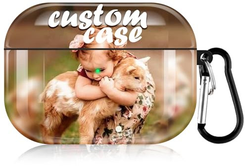 Sangkoo Personalisierte AirPod Pro Hülle mit Foto, Benutzerdefinierte Hülle Kompatibel mit AirPod Pro 2/1 Hülle, Design Ihr Foto Text Name AirPod Pro Case Personalisierte Geschenk (für AirPod Pro)