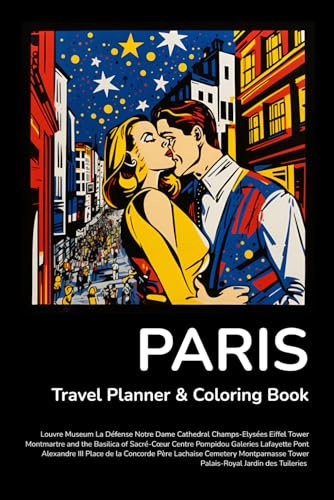PARIS Travel Planner & Coloring Book