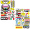 Moto Adesivi, 2 pezzi Adesivi Casco Moto Adesivo Motorsport, Adesivi Motocross, Adesivi per Bici, Decalcomanie per Adesivi Moto per Motociclette, per Moto Skateboard Auto Caschi, multicolore