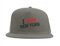 Lauthings I Love New York City USA Snapback Cap Fullcap Bestickte Mütze Grau, grau, Einheitsgröße