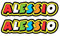 GamesMonkey® - Aufkleber im Stil von Vale The Doctor - 2 Stück - verschiedene Größen - Rennstrecke Cross Piste Auto Motorrad Sticker (Alessio, 20 x 4 cm)