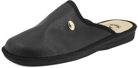 JOMIX Pantofole Uomo Invernali Ciabatte Anatomiche Calde da Casa Morbido e Comodo TU805X Nero 43