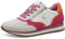 Jana Damen Sneaker Flach mit Reißverschluss Vegan, Scarpe da Ginnastica Donna, Arancione Fucsia, 41 EU
