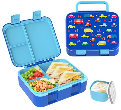 hombrima Kinder Lunch Box, Bento Box Food Storage Container mit Multi-Fächern für Jungen Mädchen Kinder Erwachsene Arbeitsschule