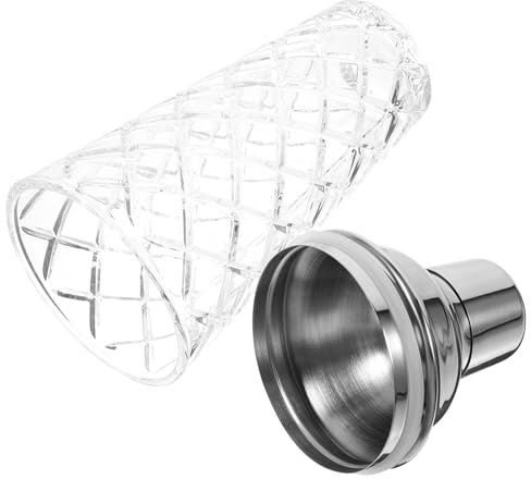 PAMINGONO Coctelera De Vidrio Robusta Batidor De Coctéles Con Tapa Inoxidable Para Profesionales y Aficionados