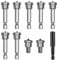 HARY 10pcs Drywall Screw Bit Set, Gray Drywall Bit with Magnetic Positioning, 1/4 Inch Hex Shank, Plasterboard Drill Bit & 60mm Extension Socket Holder for Easy Installation