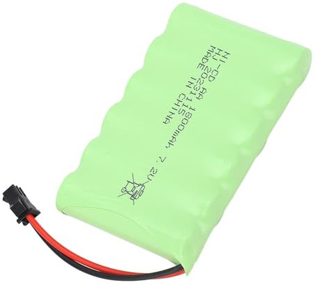 Batterie Rechargeable 7,2 V 1800 MAh pour Camions RC, Batterie au Lithium avec Prise SM 2P Offrant Une Plus Longue Durée de Vie de la Batterie, Remplacement Sûr
