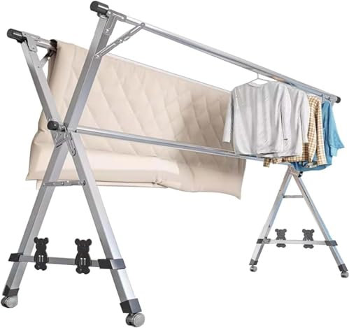 Tendedero portátil plegable de acero inoxidable para ropa interior y exterior con función tendedero