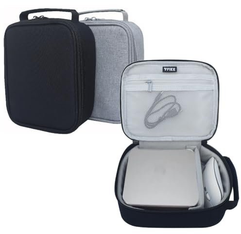 BeisDirect Mac Mini Case, Carrying Case for Mac Mini M4/M4 Pro 2024 Desktop Computer, Shockproof Travel Case Storage Bag for Mini M4 Pro Chip/M4 Chip Accessories (Black)