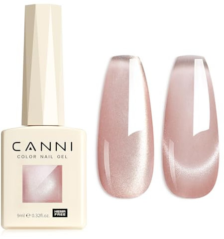CANNI UV Gel Nagellack Cat Eyes Glitzer Nagellack Gel Nail Polish Farbgel für Gelnägel UV Lack Soak Off gellack für UV Lampe 8001
