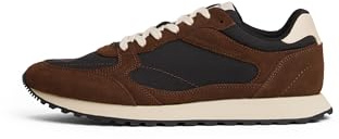 Tommy Hilfiger Herren Runner Sneaker New Runner Eva Mix aus Wildleder, Mehrfarbig (Black/Legacy Brown), 44