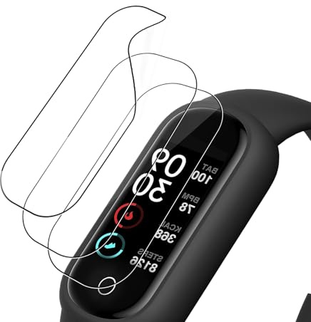 KUSINHOKA 3 Pack Screen Protector for TOOBUR Fitness Tracker Watch/TOOBUR A200,HD Clear Scratch Resistant Bubble Free Easy Installation，Ultra Thin TPU Full Coverage Flexible Soft Film
