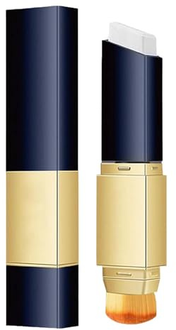 2-in-1 White Foundation Stick With Pinsel-vollständige Abdeckung Matt_ Foundation Stick Feuchtigkeitsspezifisches Make-up für natürliche Finish Avieere
