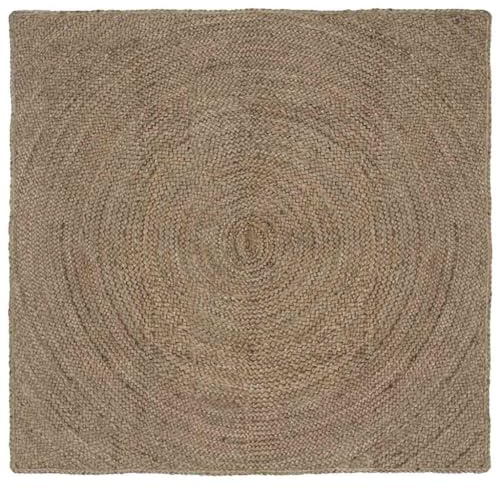 vidaXL Bereichsteppiche Grau 120 x 120 cm Jute
