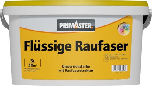 Primaster Flüssige Raufaser 5 L weiß Wandfarbe