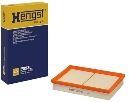 HENGST - Luftfilter E893L - Luft-Filtereinsatz für KFZ | Hochwertiger Motorluftfilter für Otto- oder Dieselmotor - Schutz für Motoren - Wasserbeständig