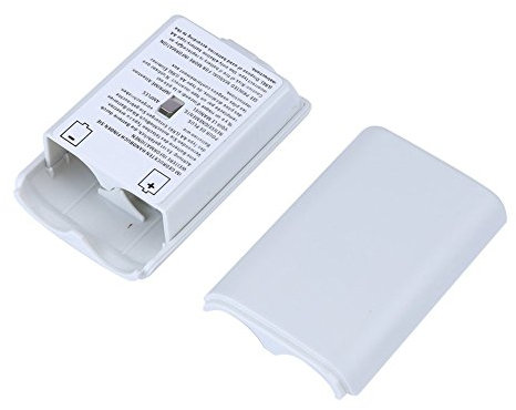 2X White Battery Pack Cover Shell Case Kit for Xbox 360 Wireless Controller