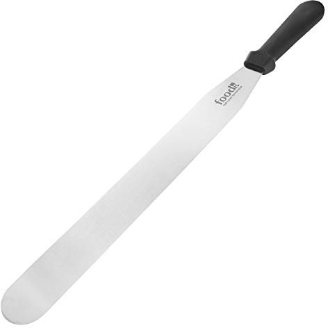 foodis Crepes-Wender mit 35cm Edelstahl Klinge - Crepe-Spatel spülmaschinenfest und robust - Hochwertiger Crepe Teigwender, Crepe Spachtel