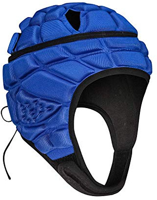 DGYAO Rugby Headguard, Kids Boys Protective Headgear, Padded Gear Helmet For Head Protection Blue YM