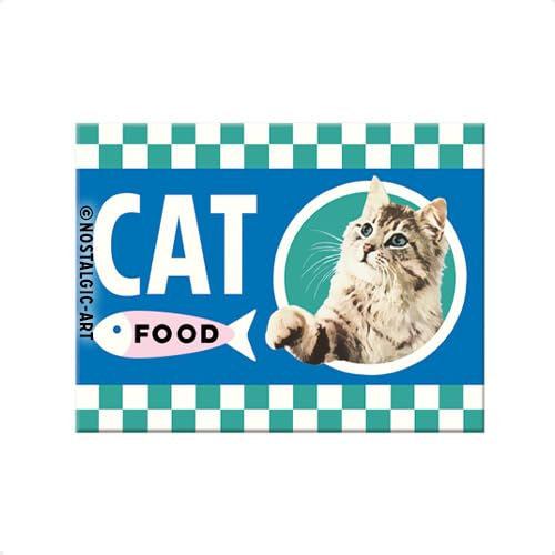 Nostalgic-Art 14391 - Animal Club - Cat Food, Magnet 6 x 8 cm