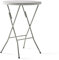KG KITGARDEN - Mesa Plegable Portátil Multifuncional, Ø80x110cm, Redonda, Blanco
