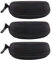 EKdirect 3pcs Sunglasses Case Hard Protective Eyewear Eyeglasses Glasses Box with Zip Hook (Black)