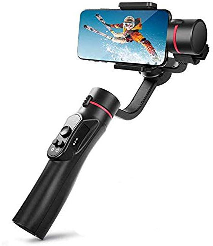 LJJ Gimbal Stabilizer for Smartphones, Foldable Phone Gimbal, Various Professional Shooting Functions for Vlog Youtuber, Gimble for iPhone and Android