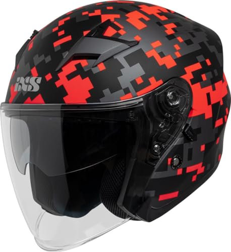 IXS 99 2.0 Jethelm (Black Matt/Red,XXL (63/64))