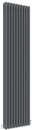 Traditional 3 Column Central Heating Radiator Vertical Rads Cast Iron Style Anthracite 1800x470mm